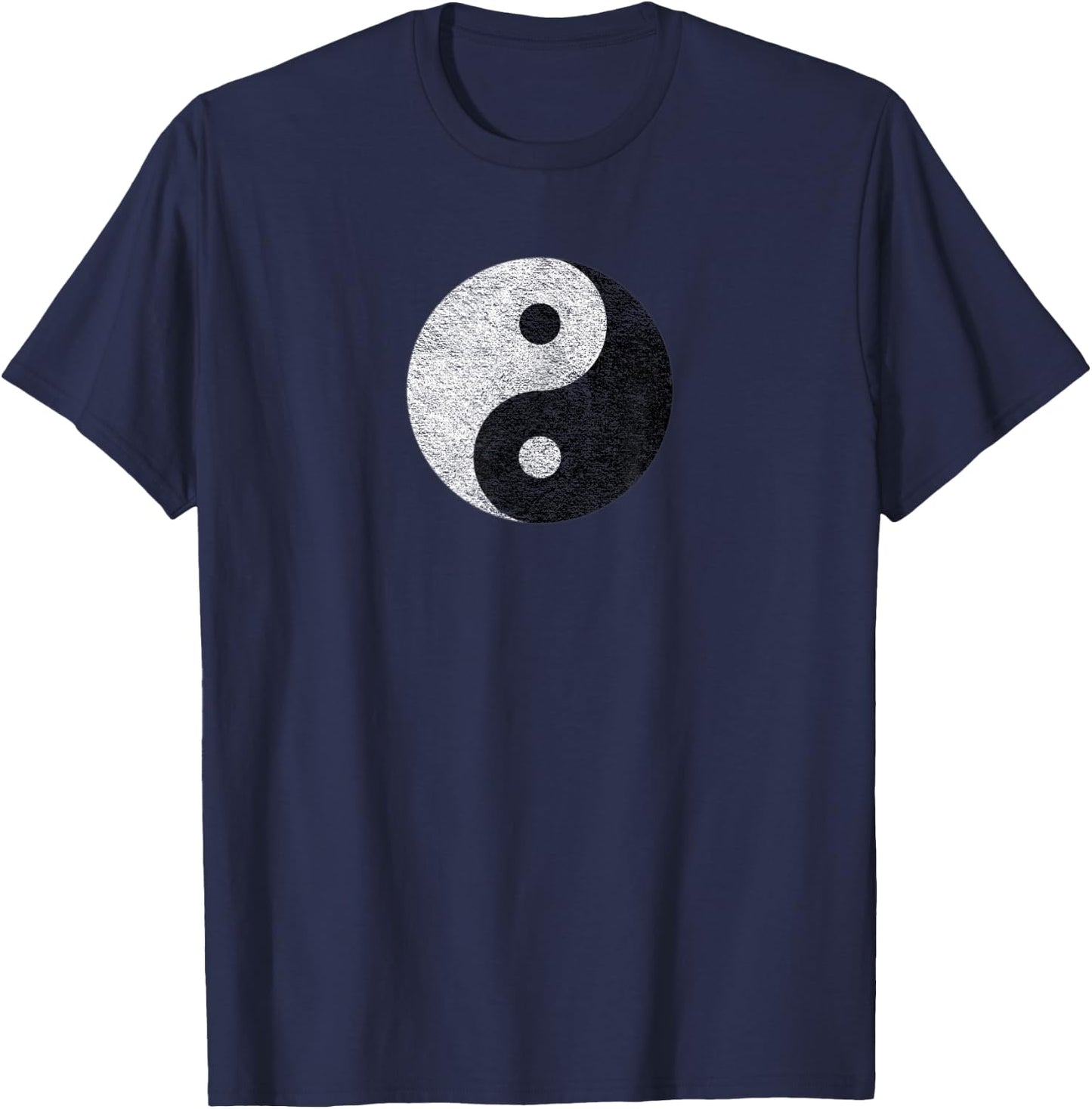 Tao Taoist | Yin Yang | Distressed Vintage | Buddha Inner T-Shirt - T-Shirt | Navy