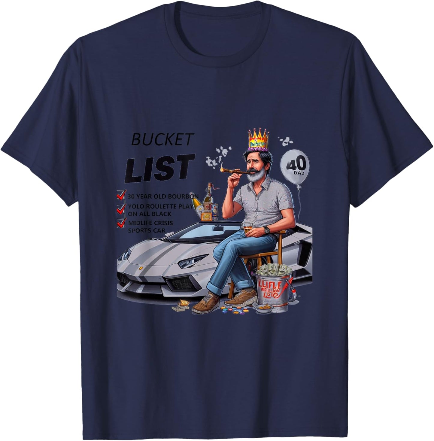 Midlife Crisis T-Shirt - T-Shirt | Navy