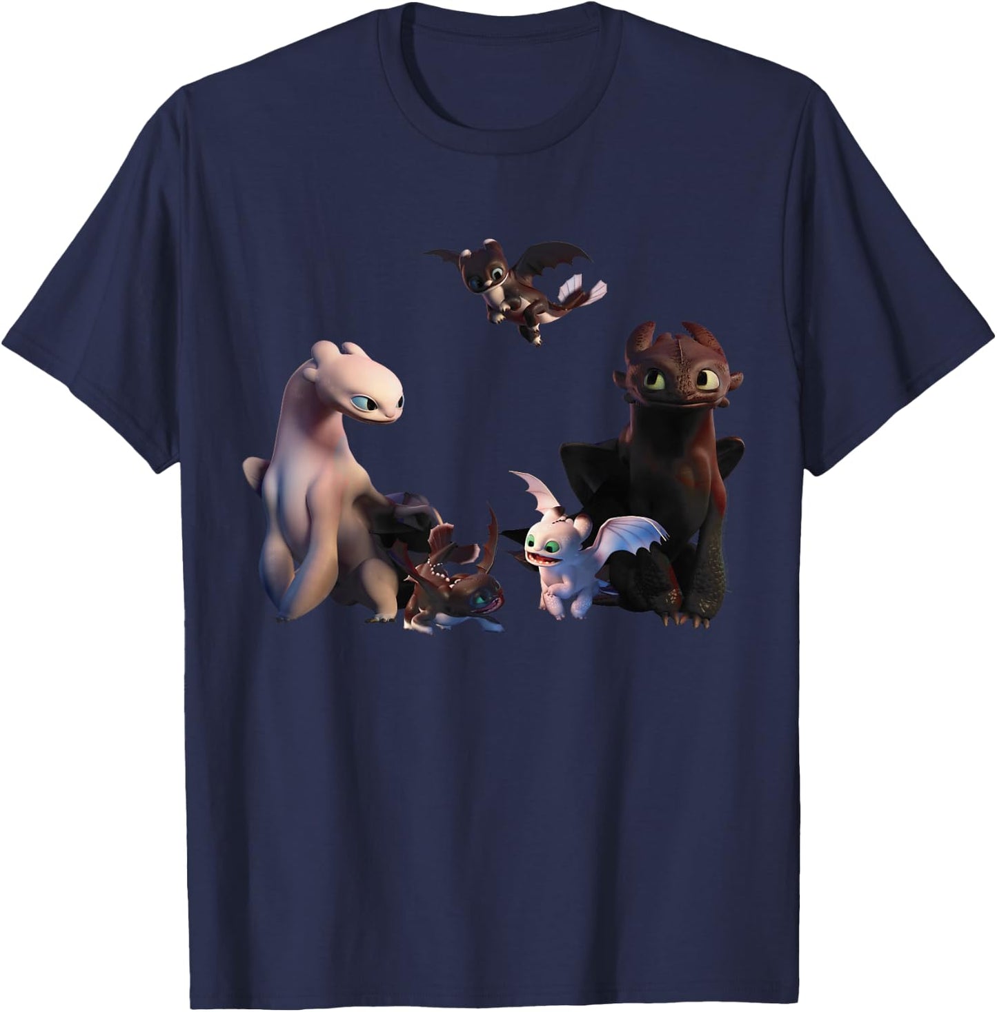 How to Train Your Dragon 3 Night Fury Family T-Shirt - T-Shirt | Navy
