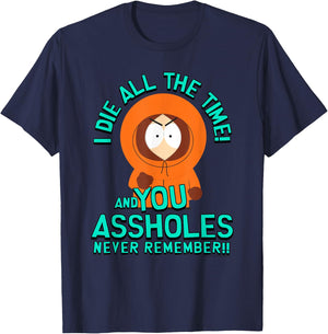South Park Kenny You Assholes Never Remember T-Shirt - T-Shirt | Navy