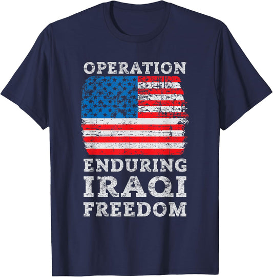 Military Operation Enduring Iraqi Freedom T-Shirt - T-Shirt | Navy
