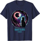 View Totality April 8 2024 Astronomy Cat Lover Solar Eclipse Men Women Girls Kids T-Shirt - T-Shirt | Navy