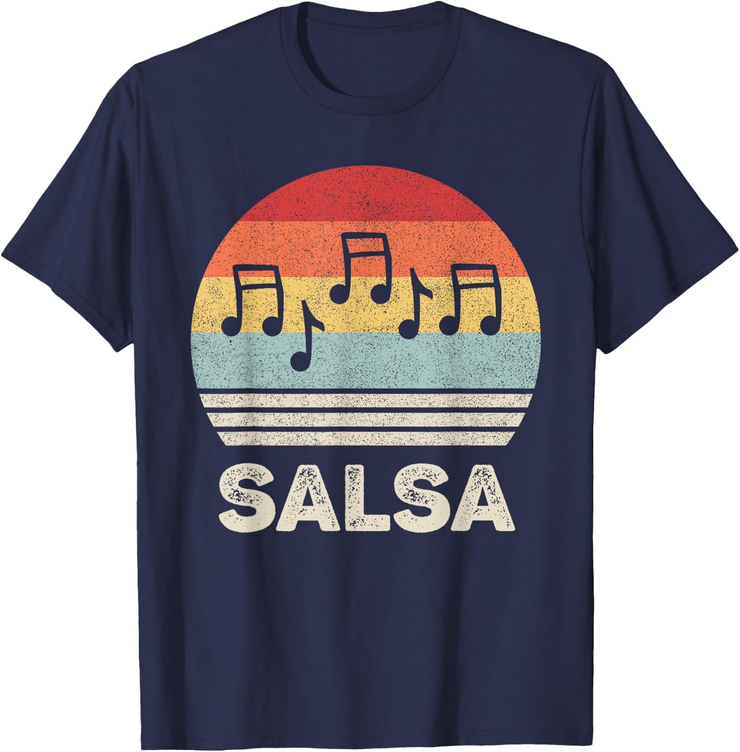 Retro Salsa Dancing Shirt Salsa Dancer Gift Latin Dancing T-Shirt - T-Shirt | Navy