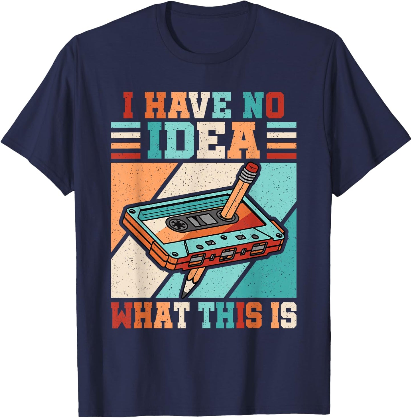 I Have No Idea What This is 80s 90s Outfit Boys Girls Kids T-Shirt - T-Shirt | Navy