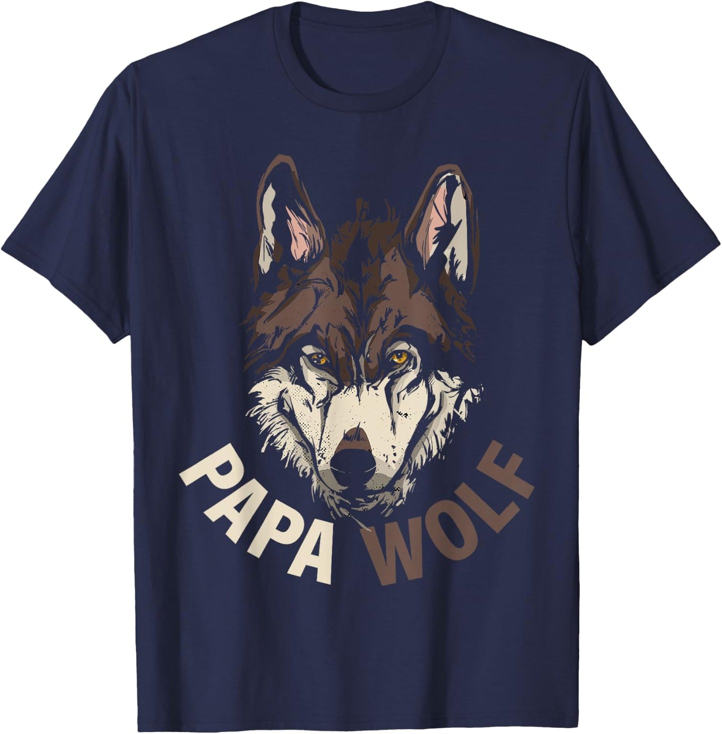 Papa Wolf T-Shirt - T-Shirt | Navy