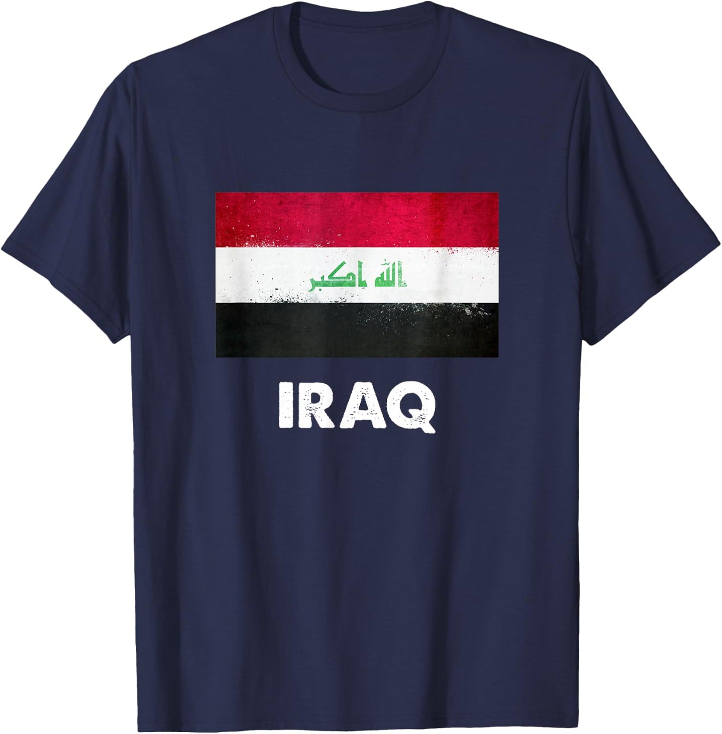 Iraq Flag Jersey | Iraqi T-Shirt - T-Shirt | Navy