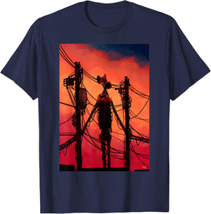 Funny Dabbing Siren Head Vintage Meme Character Kids Gifts T-Shirt - T-Shirt | Navy