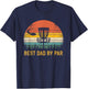 Best Dad By Par - Disc Golf Dad Father's Day T-Shirt - T-Shirt | Navy