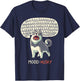 Mood: Husky - Funny Siberian Dog Howling Men Women Kids T-Shirt - T-Shirt | Navy