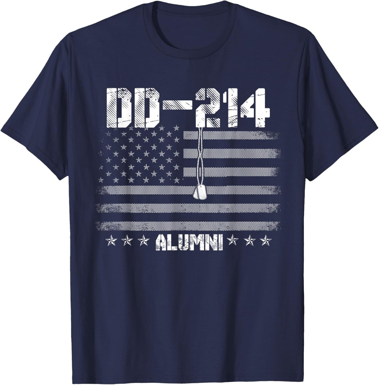 Patriotic DD-214 Alumni Military Veteran T-Shirt - T-Shirt | Navy