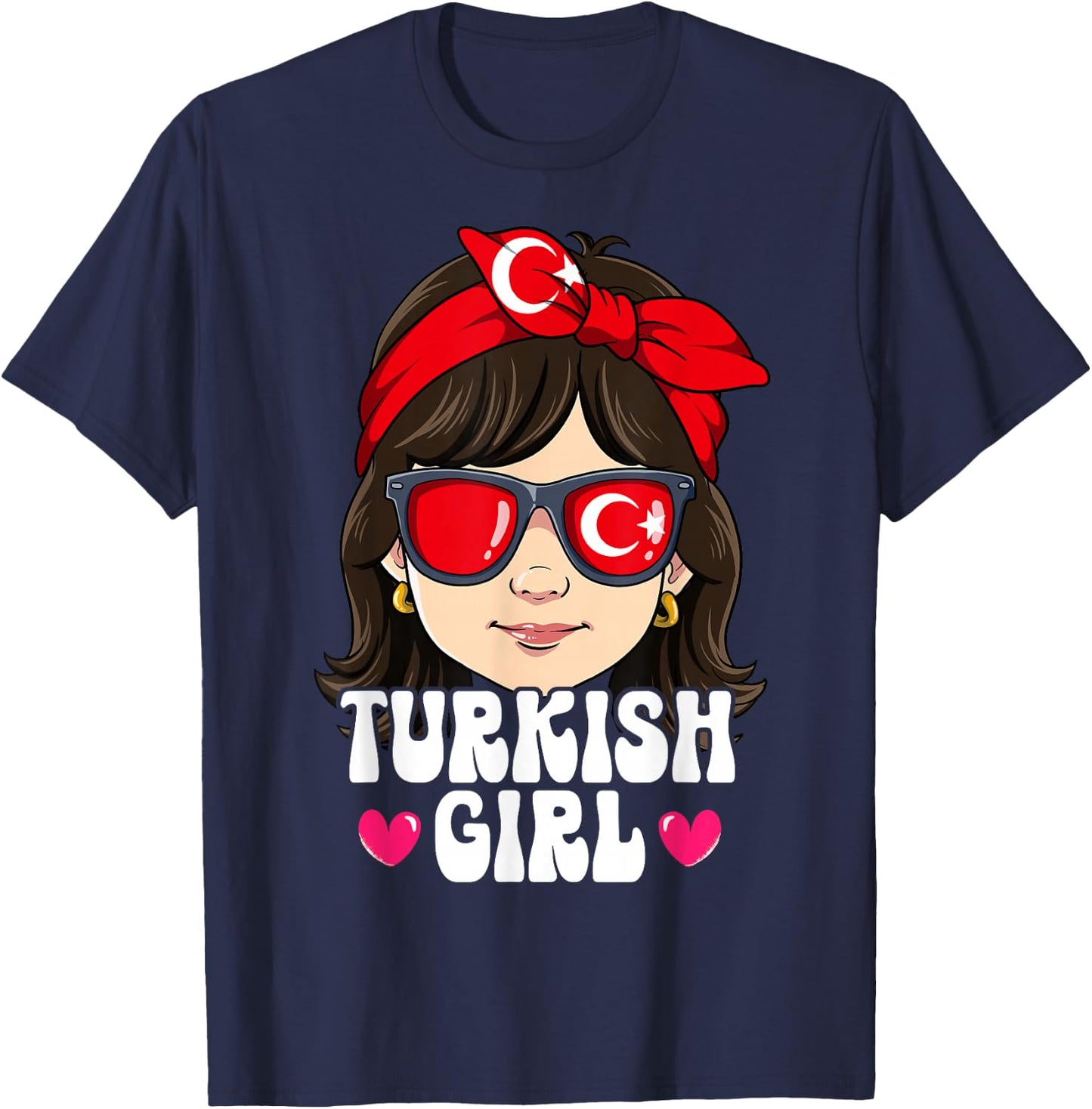 Turkish Girl Turkey T-Shirt - T-Shirt | Navy
