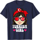 Turkish Girl Turkey T-Shirt - T-Shirt | Navy