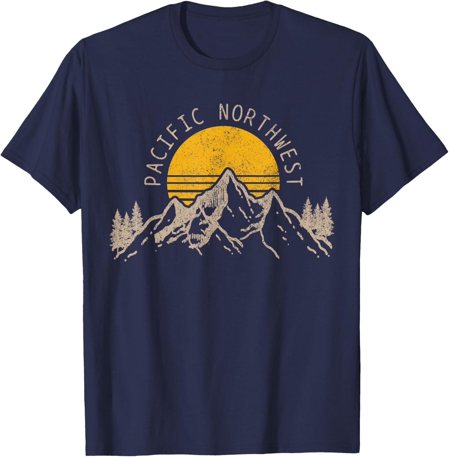 Pacific Northwest PNW Oregon Washington USA America Souvenir T-Shirt - T-Shirt | Navy