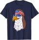 Funny Shirt American Bald Eagle Mullet 4th Of July Men T-Shirt - T-Shirt | Navy