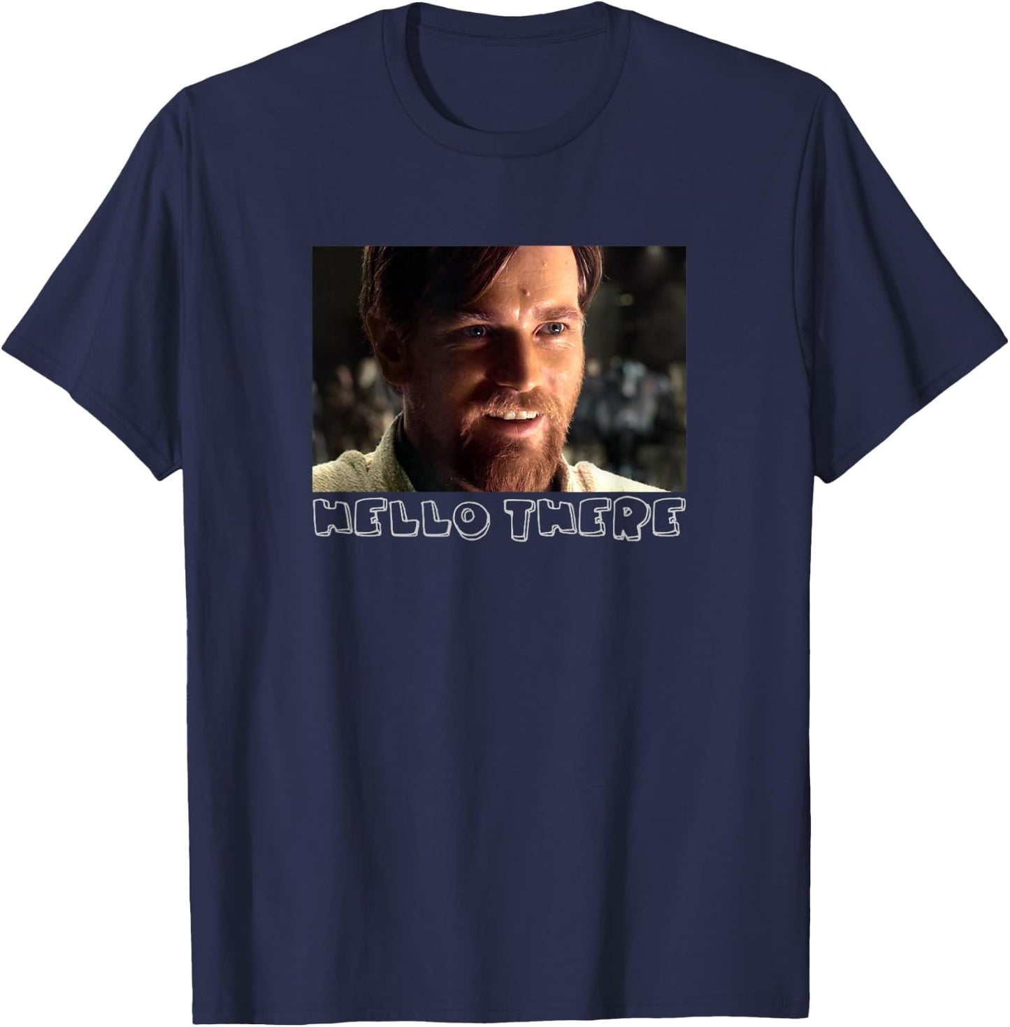 Star Wars Obi-Wan Kenobi Movie Picture Hello There T-Shirt - T-Shirt | Navy
