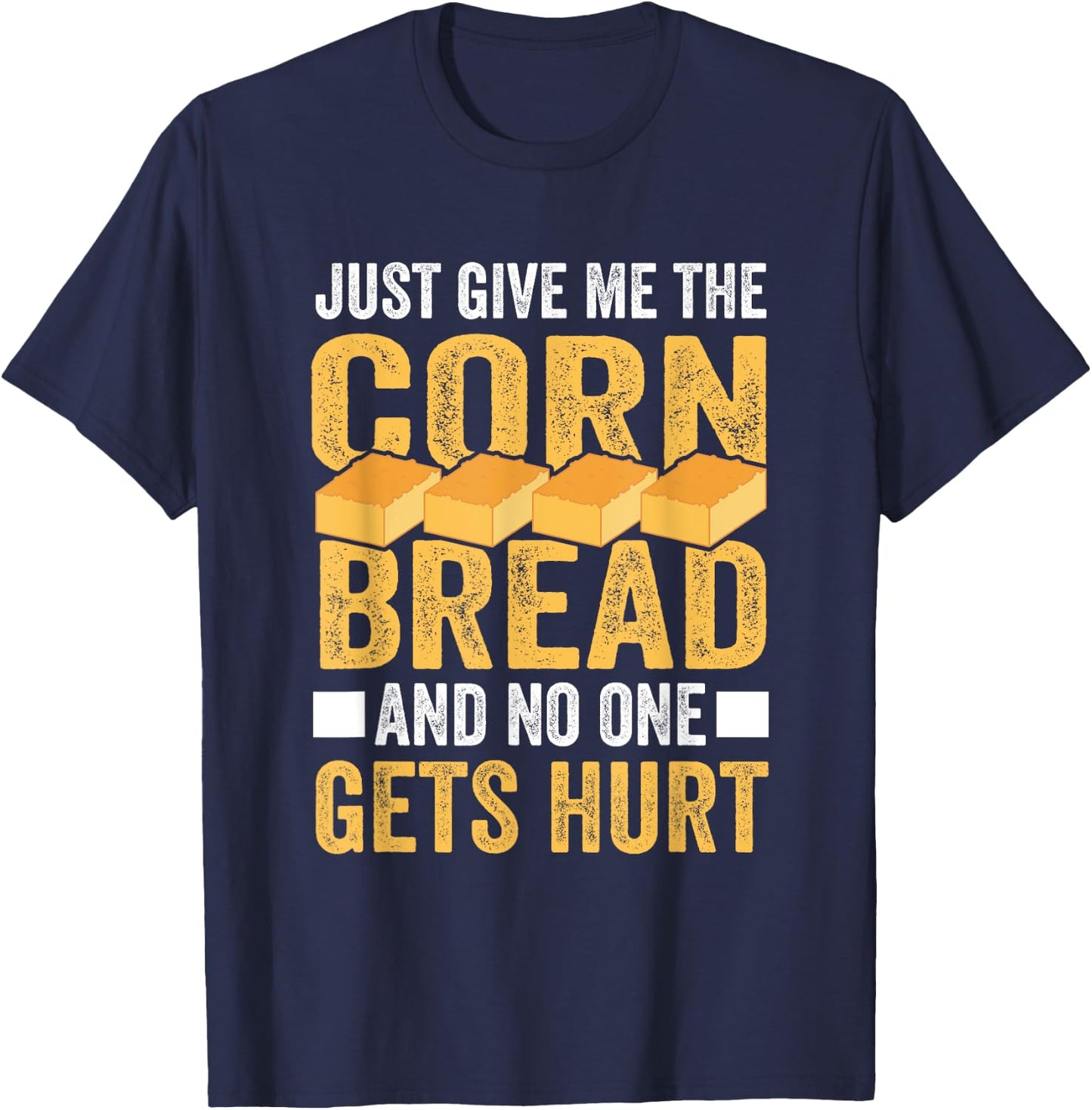 Funny Cornbread Food Baking Thanksgiving Baker Cornbread T-Shirt - T-Shirt | Navy