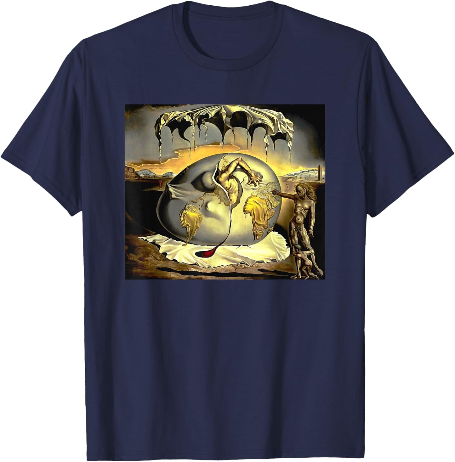 Famous Painting Illustration. T-Shirt - T-Shirt | Navy