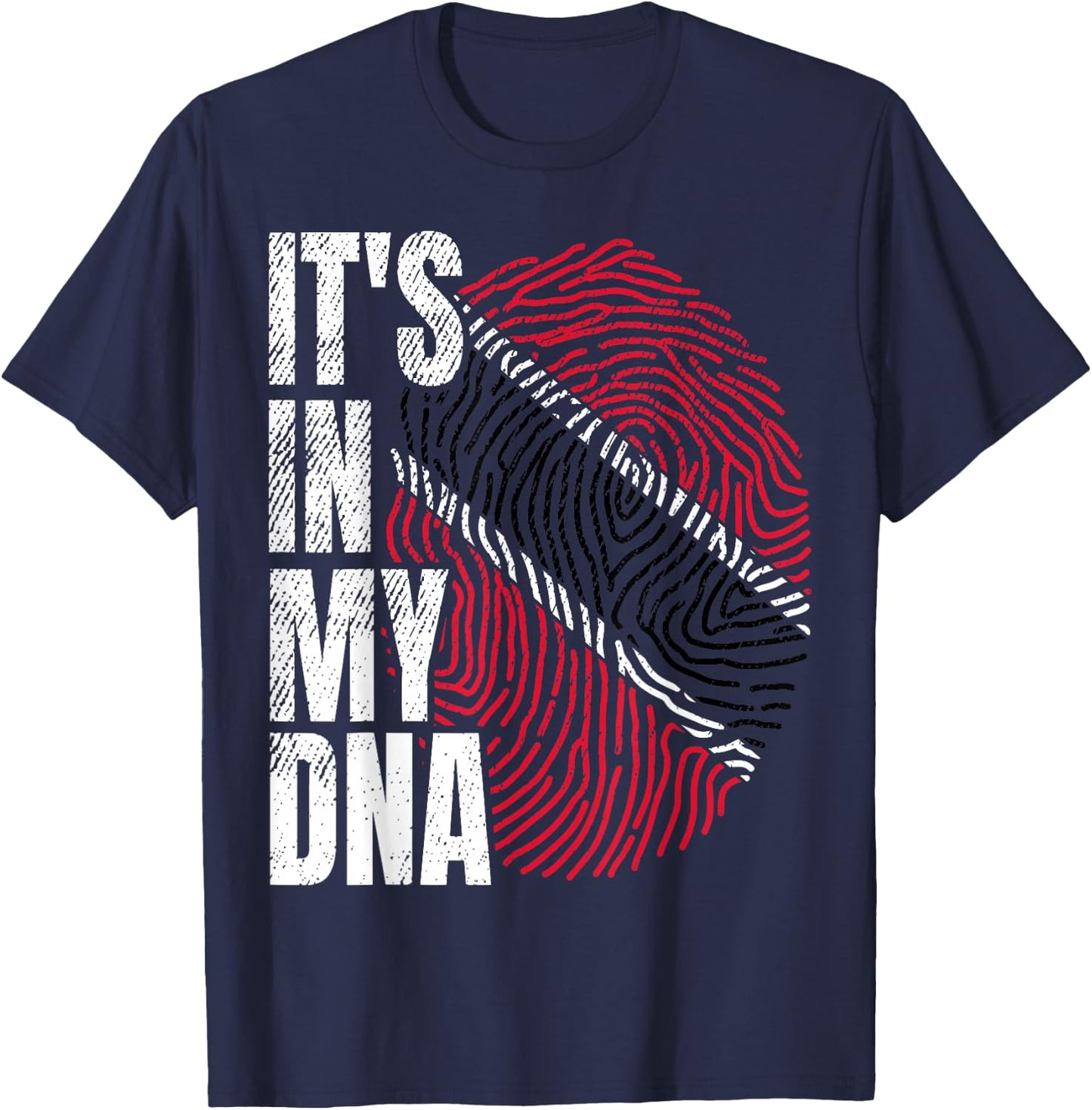 It's in My DNA Trinidad and Tobago Flag Proud Boy Girl Gift T-Shirt - T-Shirt | Navy