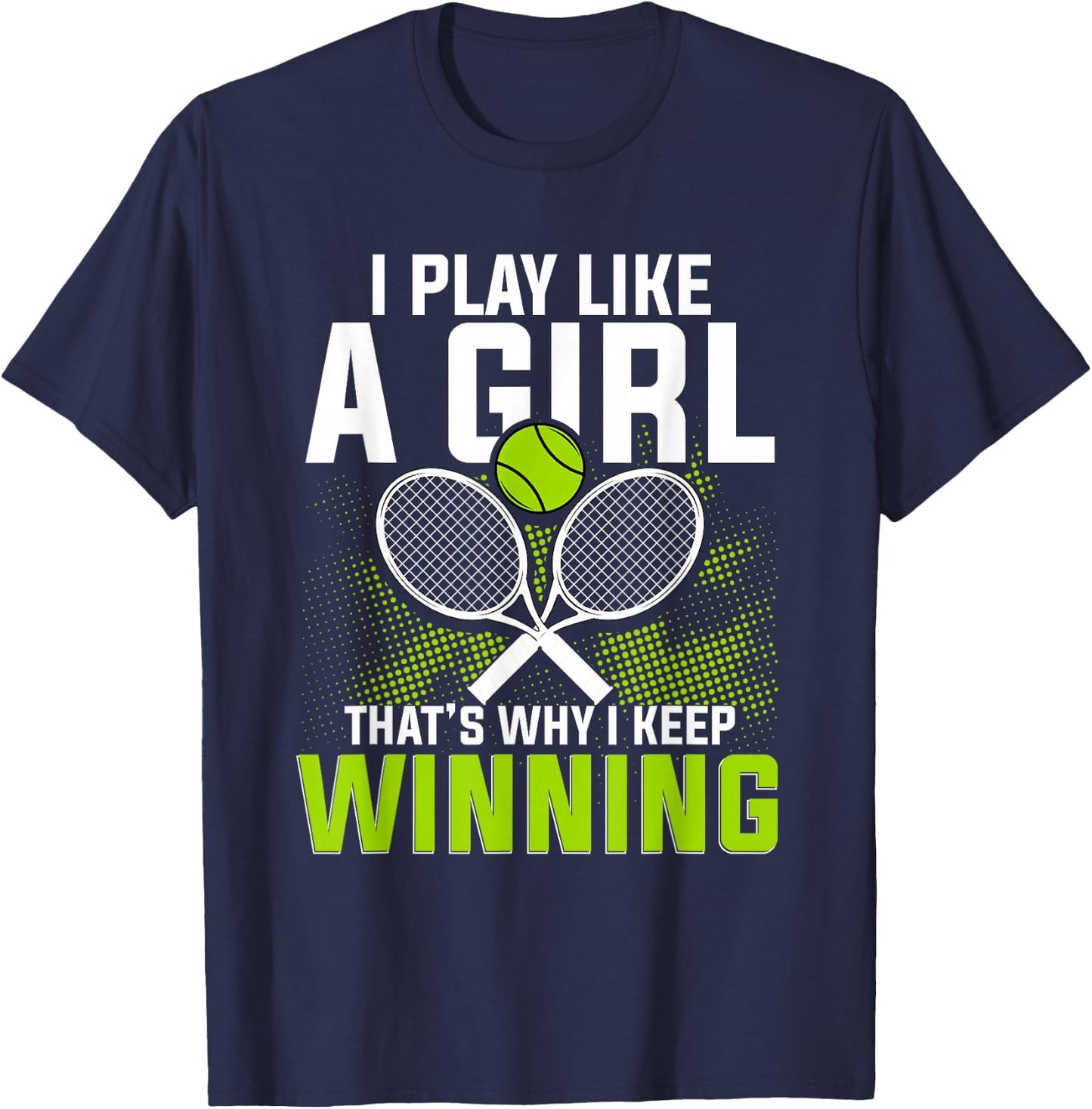 Tennis Club Pro Fan Tennis Lover Coach Tennis Racket T-Shirt - T-Shirt | Navy
