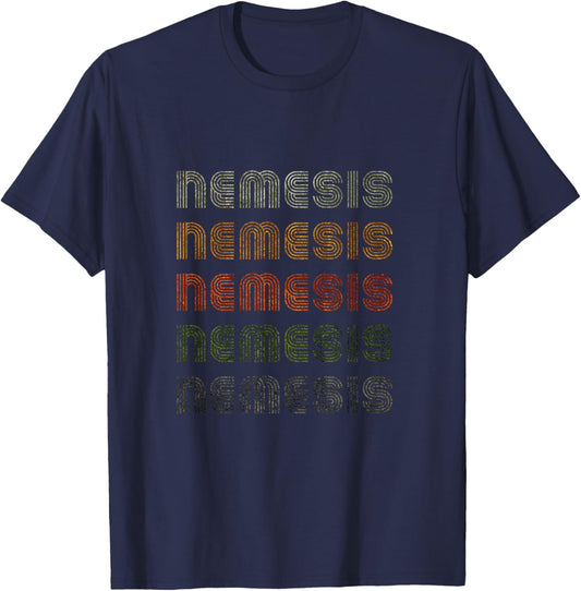 Love Heart Nemesis Grunge Vintage Style Black Nemesis T-Shirt - T-Shirt | Navy