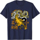 Jiu Jitsu Tiger Dragon Submission, Yin Yang BJJ MMA T-Shirt - T-Shirt | Navy