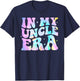 Funny In My Uncle Era Lover Tie Dye Retro Uncle Fathers Day T-Shirt - T-Shirt | Navy