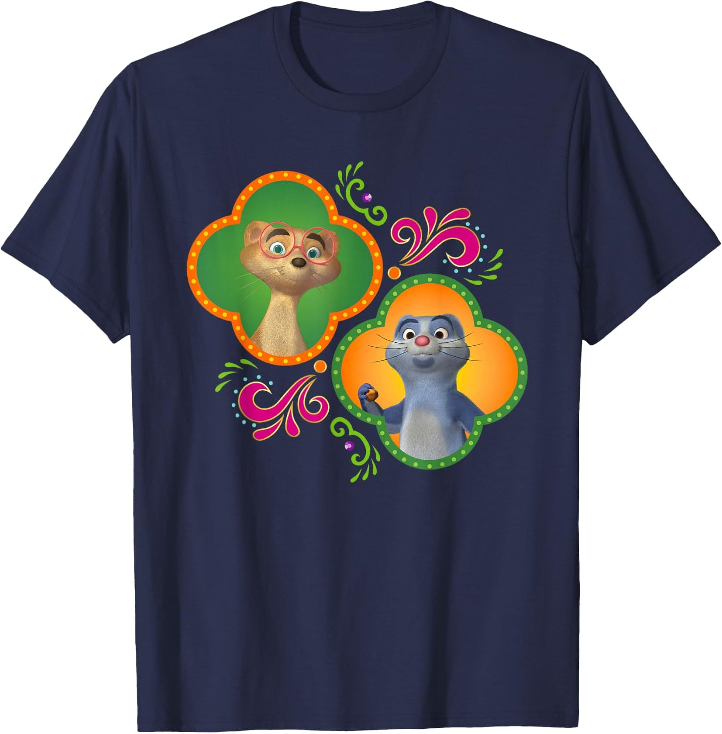 Disney Junior Mira, Royal Detective Mikku and Chikku Small T-Shirt - T-Shirt | Navy