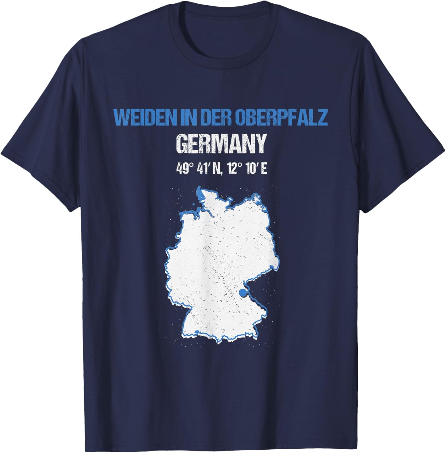 Weiden in der Oberpfalz Germany City T-Shirt - T-Shirt | Navy