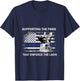 Supporting The Paws That Enforce The Laws Police Gift T-Shirt - T-Shirt | Navy
