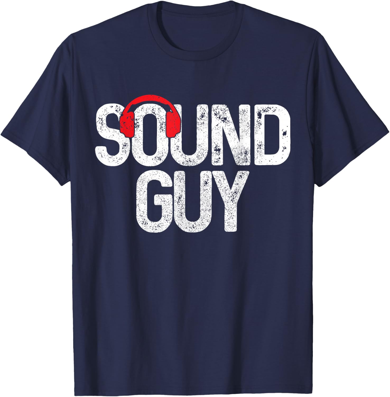 Sound Guy Audio Engineer Sound Technician Headphones T-Shirt - T-Shirt | Navy