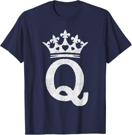 Queen Hearts Halloween Costume - Valentines Queen of Hearts T-Shirt - T-Shirt | Navy