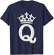 Queen Hearts Halloween Costume - Valentines Queen of Hearts T-Shirt - T-Shirt | Navy