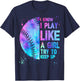 Funny Softball I Know I Play Like A Girl Mom Women T-Shirt - T-Shirt | Navy