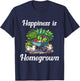 Happiness is Homegrown Chickens Farm Garden Ranch Homestead T-Shirt - T-Shirt | Navy