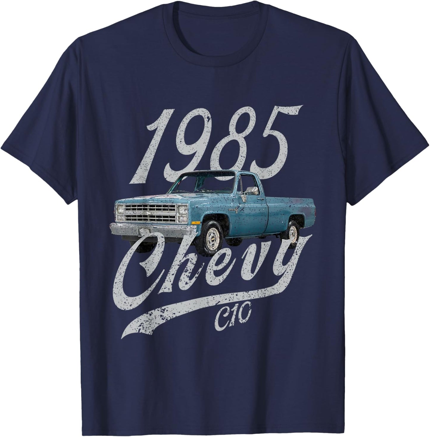 1985 Chevys 85 Classic C10 T-Shirt - T-Shirt | Navy