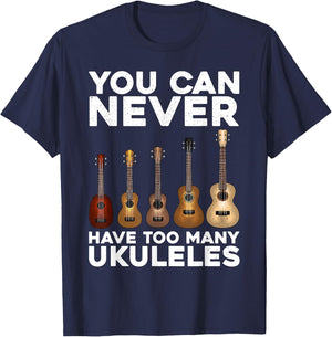 Funny Ukulele Art Women Ukulele Lover Ukulele Player T-Shirt - T-Shirt | Navy
