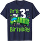 It's My 3rd Birthday Garbage Truck 3 Year Old Birthday Boy T-Shirt - T-Shirt | Navy
