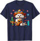 Bichon Frise Sombrero Mexican Guitar Cinco De Mayo Owner T-Shirt - T-Shirt | Navy