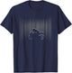 Motorcycle Clothing for Bikers Classic Fit Black Motorcycle T-Shirt - T-Shirt | Navy