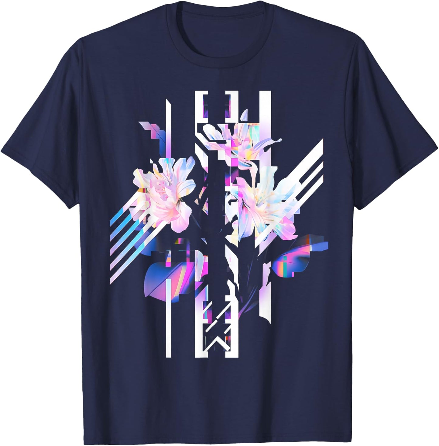 Futuristic Techwear Japanese Cyberpunk | Harajuku Streetwear T-Shirt - T-Shirt | Navy