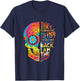 I Am The Storm Sugar Skull Head Flower Floral Pattern Quotes T-Shirt - T-Shirt | Navy