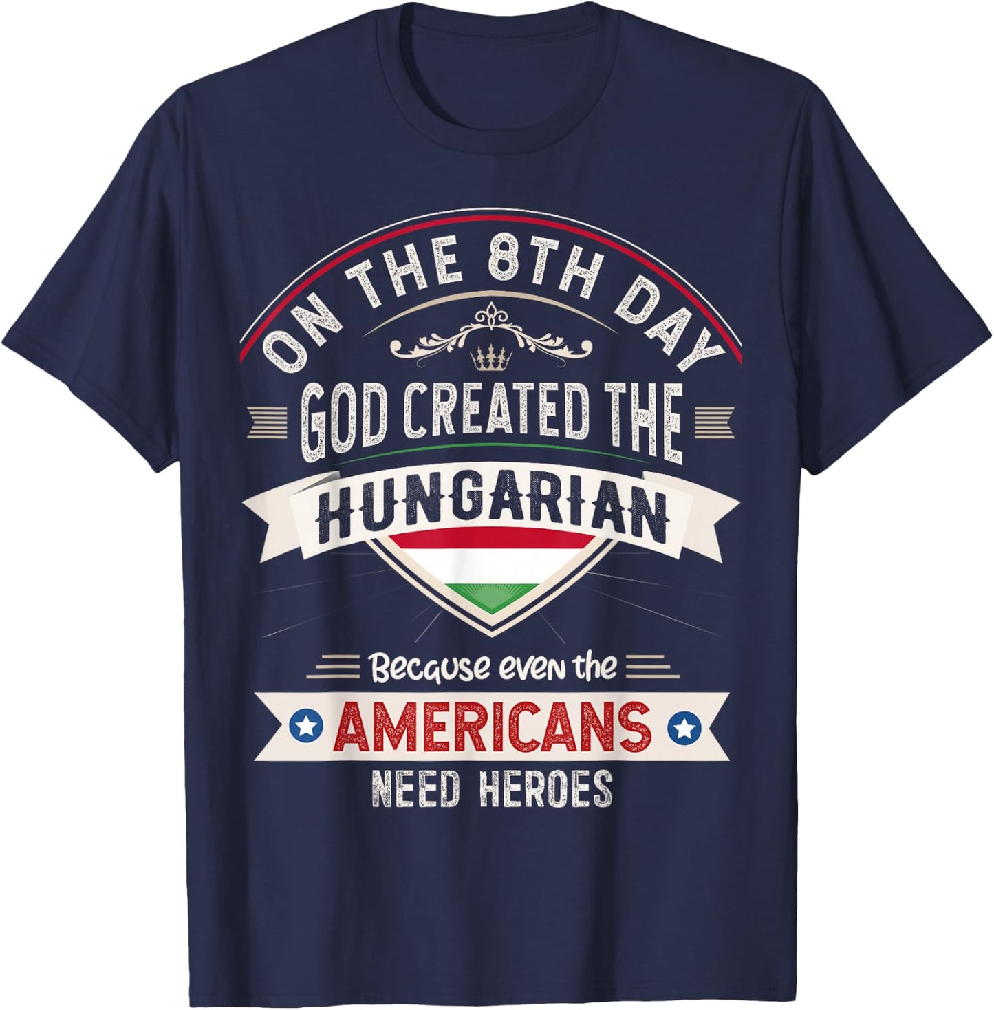 Hungary Flag Souvenirs for Hungarians Men & Women T-Shirt - T-Shirt | Navy
