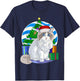 Ragdoll Cat Santa Christmas Tree Decor T-Shirt - T-Shirt | Navy