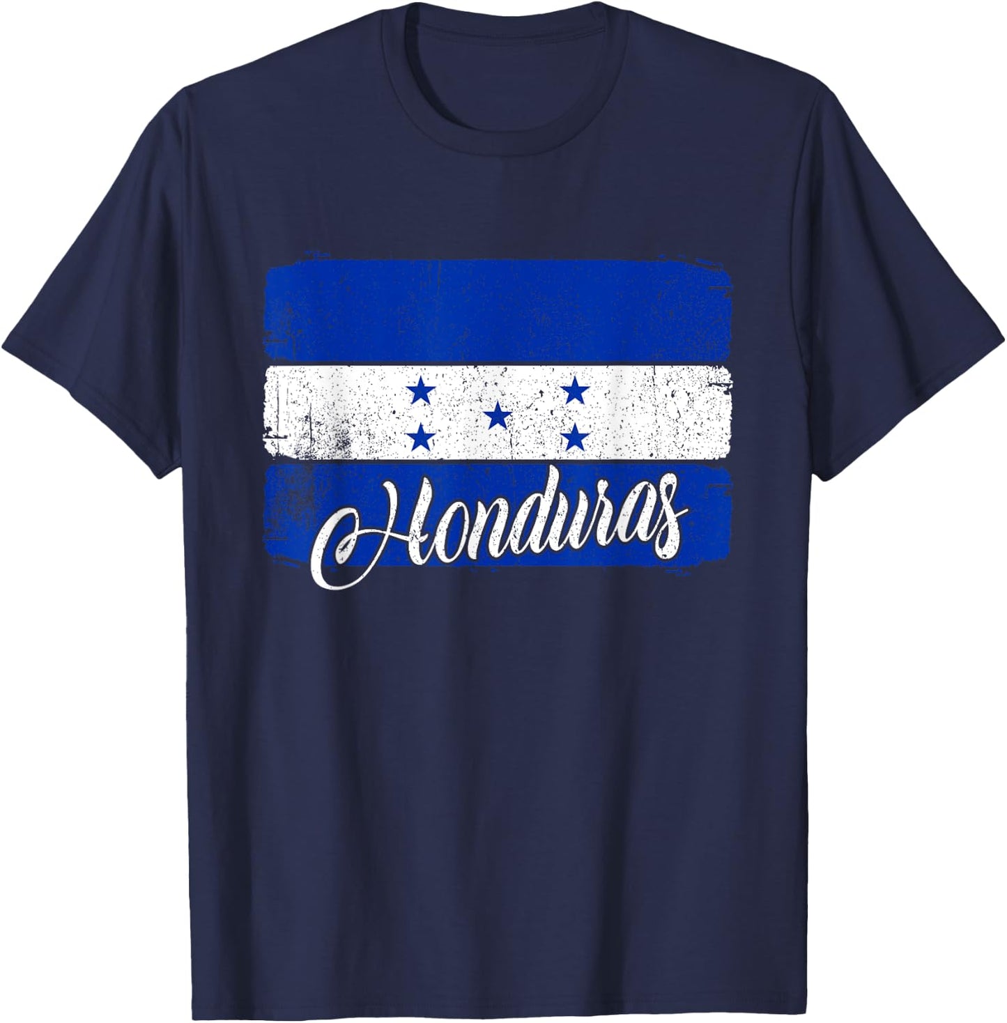 Honduras National Flag Honduras Flag T-Shirt - T-Shirt | Navy