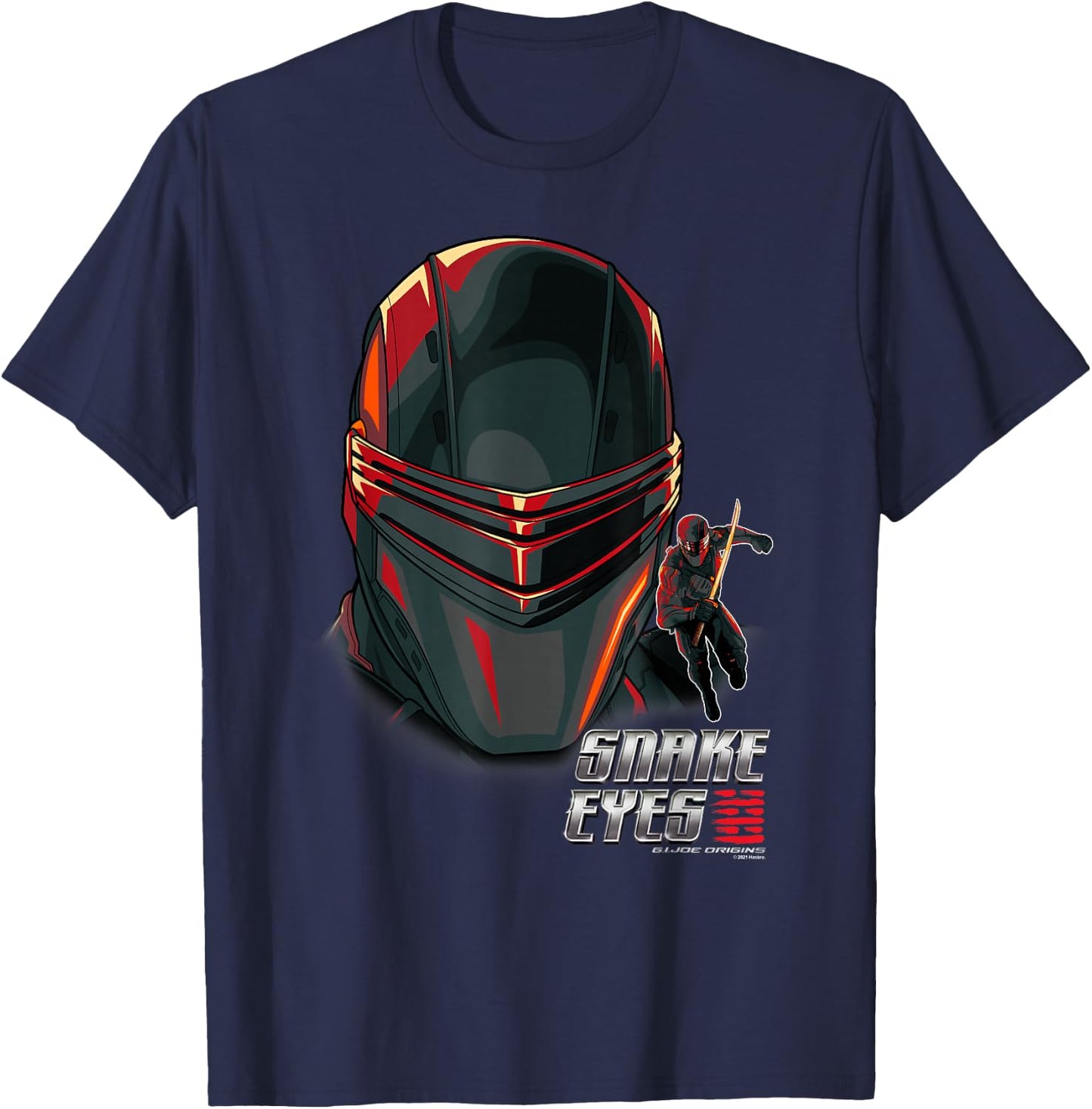 Snake Eyes Big Hero Snake Eyes T-Shirt - T-Shirt | Navy