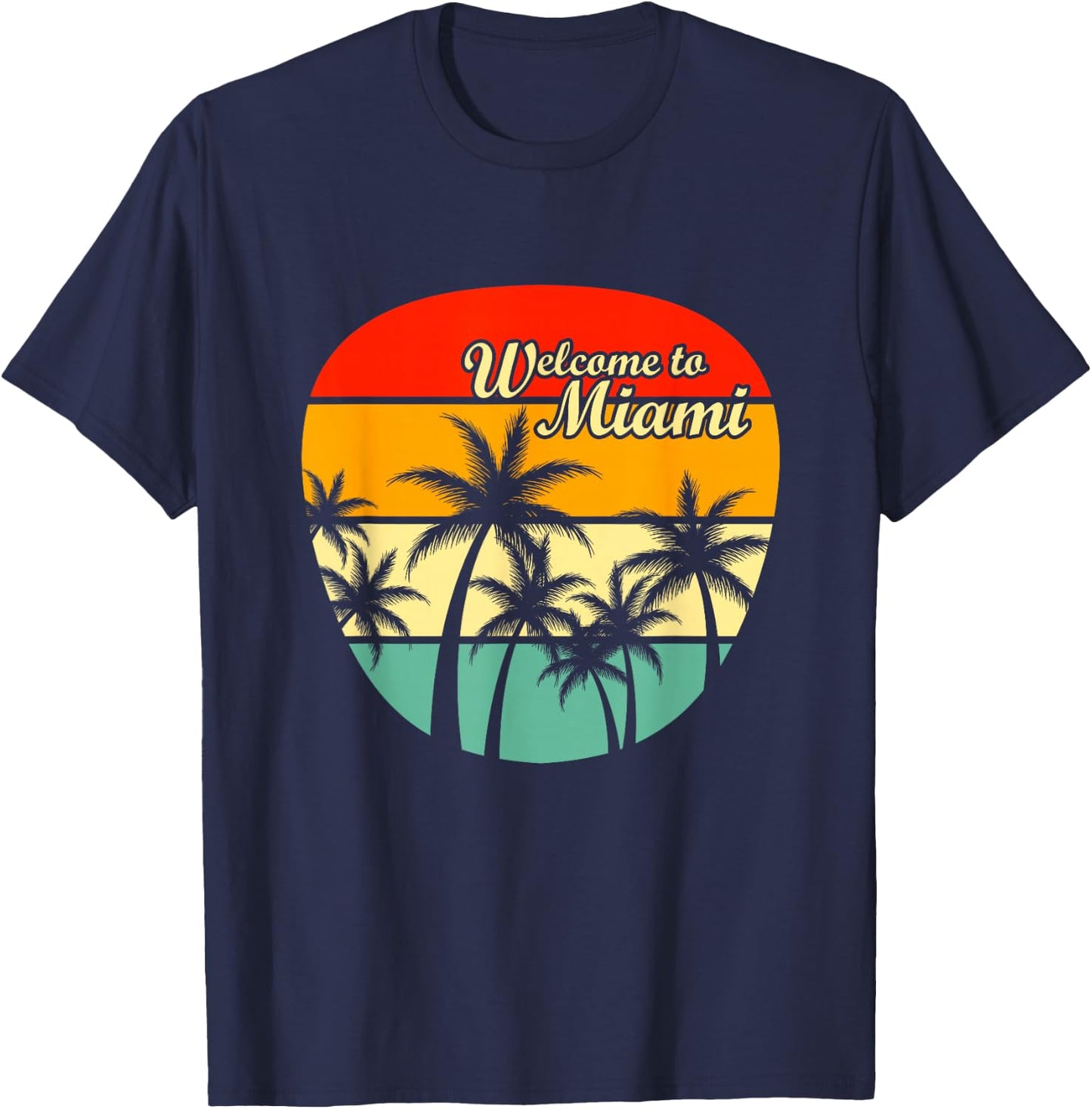 Welcome to Miami T-Shirt - T-Shirt | Navy