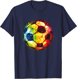 Soccer Ball for All Soccer Lovers T-Shirt - T-Shirt | Navy