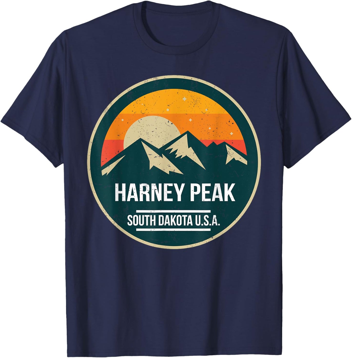 Harney Peak National Park Outdoor nature hiking T-Shirt - T-Shirt | Navy
