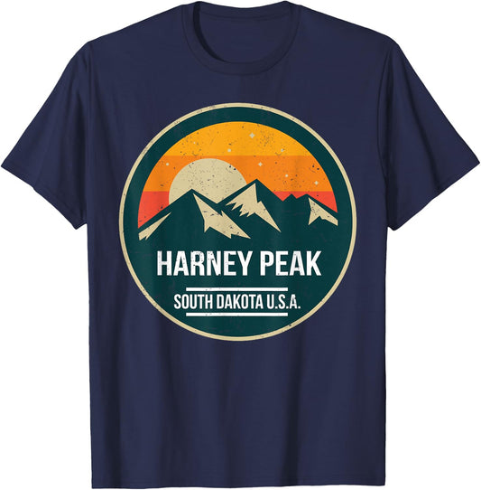 Harney Peak National Park Outdoor nature hiking T-Shirt - T-Shirt | Navy