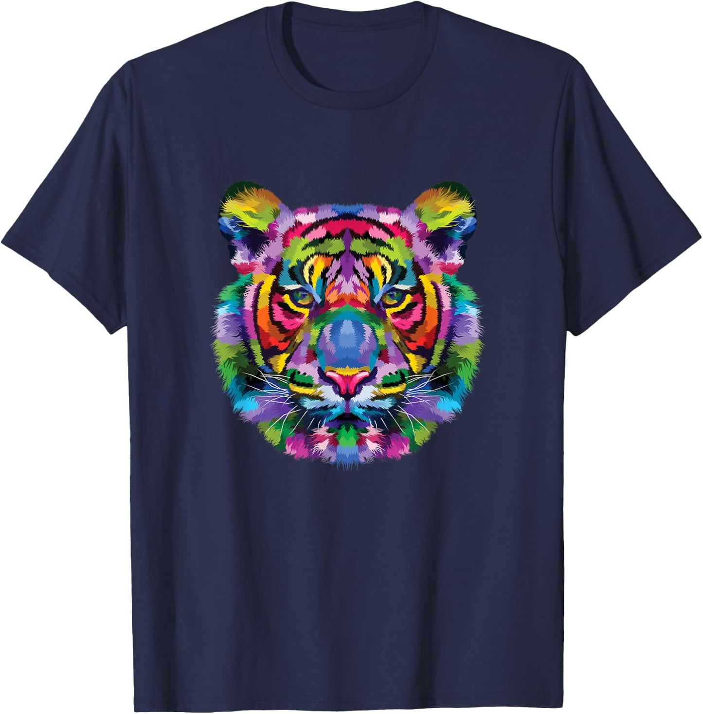 Colorful Tiger T-Shirt - T-Shirt | Navy